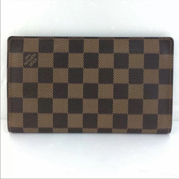AUTHENTIC LOUIS VUITTON BRAZZA WALLET DAMIER EBENE - Picture 3 of 8
